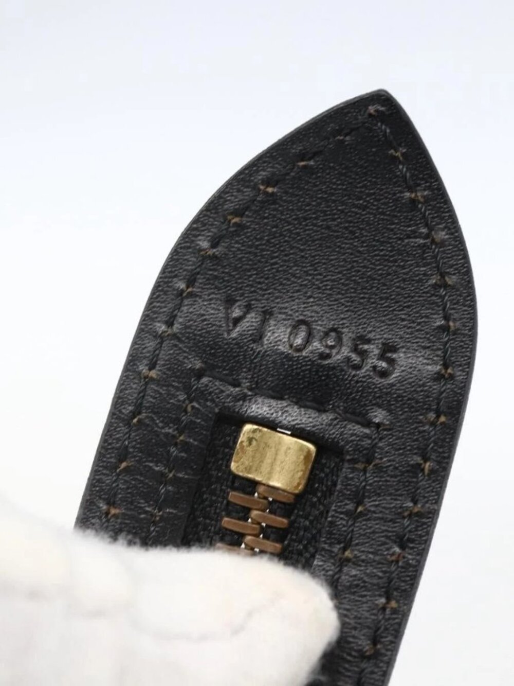 LOUIS VUITTON Epi Saint Jacques Hand Bag Black M52272 LV Auth ka2048 - Picture 10 of 16
